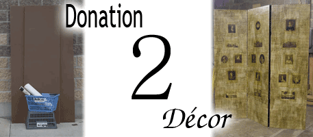 Decopage room divider