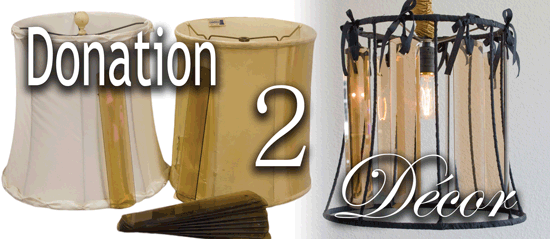 Vintage Lampshade Chandelier